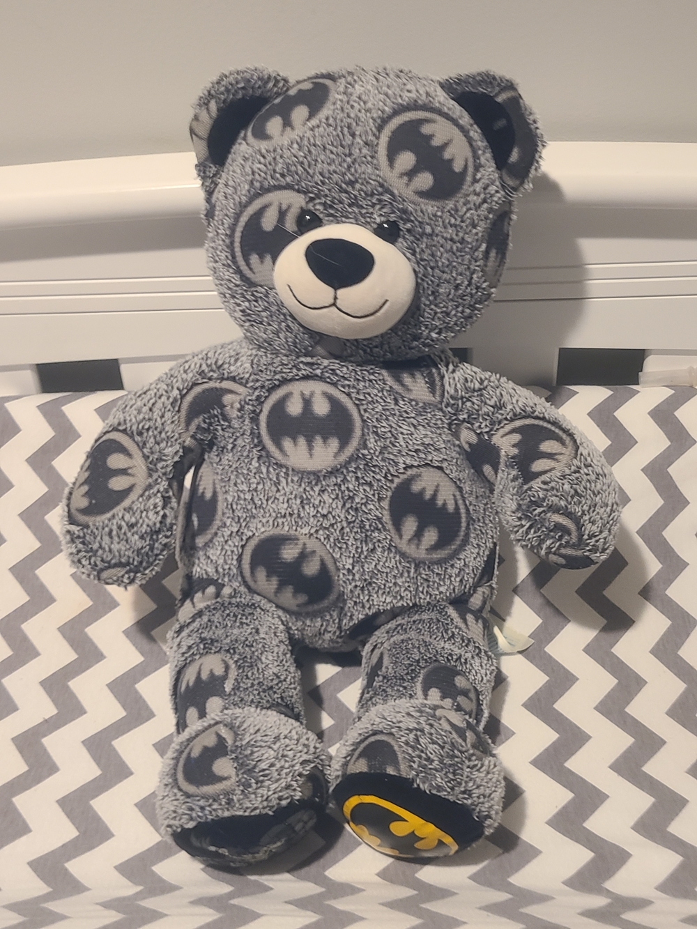 Build A Bear Workshop Batman Teddy Bear Stuffed Plush Retired 2015 DC Comics 18"